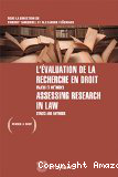 L' évaluation de la recherche en droit en jeux et méthodes