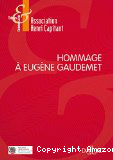 Hommage à Eugène Gaudemet