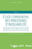 Etude comparative des procédures d’insolvabilité, vol.18
