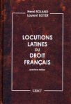Locutions latines du droit français