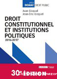 Droit constitutionnel et institutions politiques 2016-2017